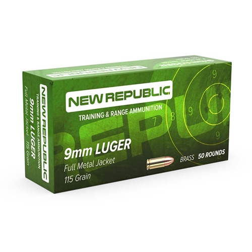 Bulk New Republic 9mm ammunition wholesale at Bridgeport International